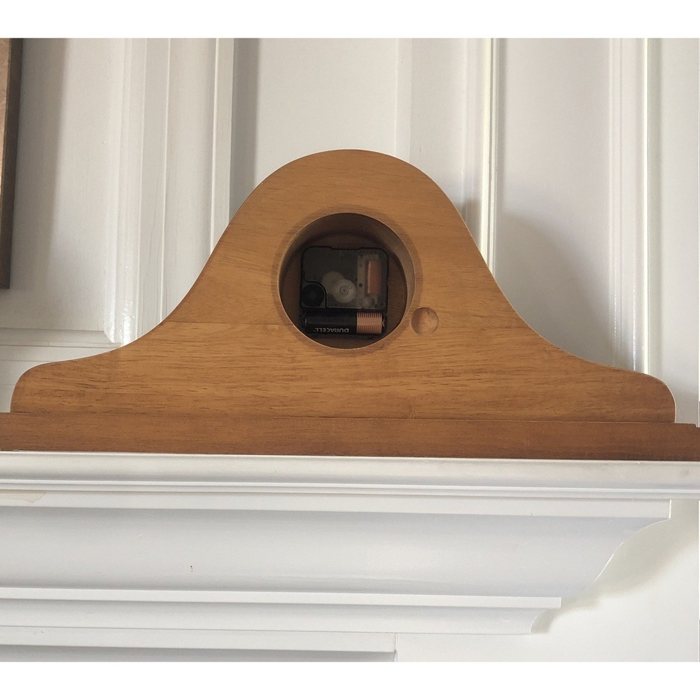 Vintage Sunbeam Wood Mantle Clock Model 882-621 Tested Works Great 17x7x3.5 - Picture 3 of 10